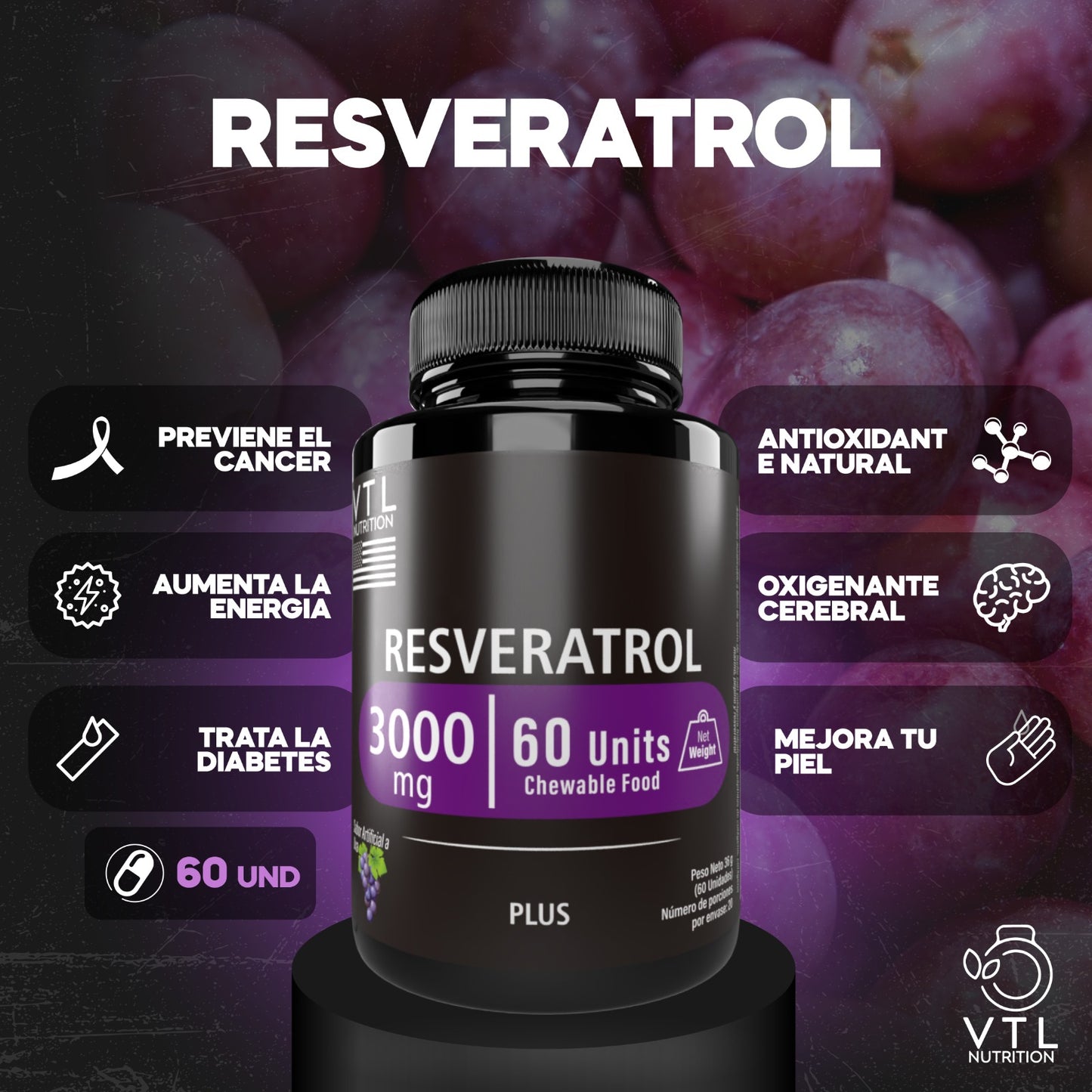 RESVERATROL EN TABLETAS