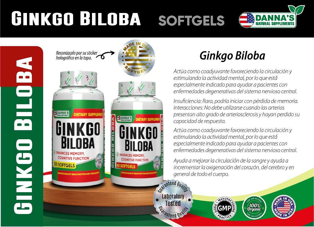 GINKGO BILOBA EN CÁPSULAS