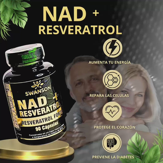 NAD+ y RESVERATROL – 90 cápsulas