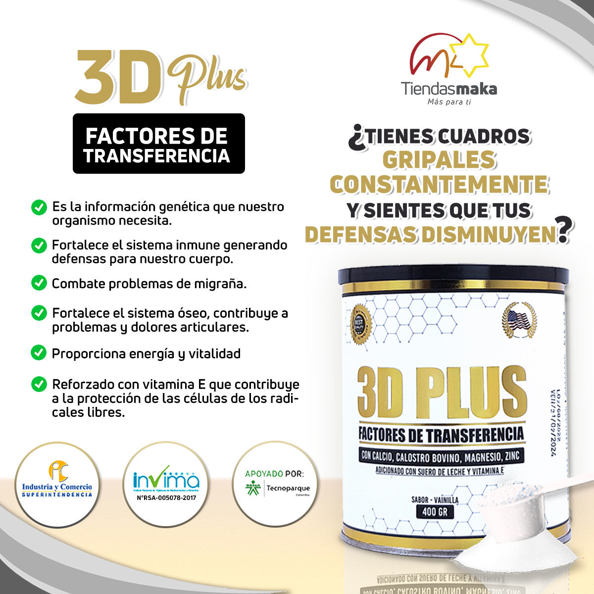 FACTOR DE TRANSFERENCIA 3D PLUS