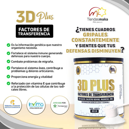 FACTOR DE TRANSFERENCIA 3D PLUS